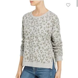 Rails Marlo Flocked Leopard Print Sweatshirt- like new!! Size M